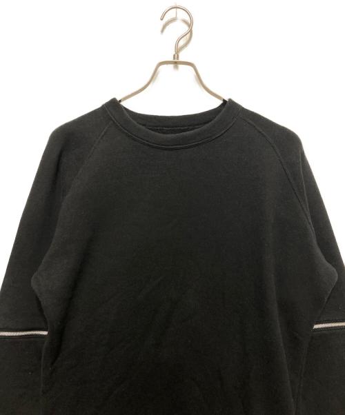 Y's（ワイズ）Y's (ワイズ) ジップデザインスウェット ブラック サイズ:2の古着・服飾アイテム