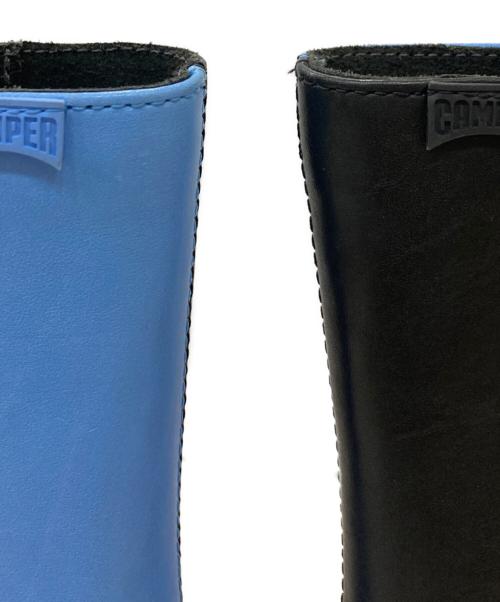 CAMPER（カンペール）CAMPER (カンペール) Twins Ankle Boots ブラック×ブルー サイズ:38の古着・服飾アイテム