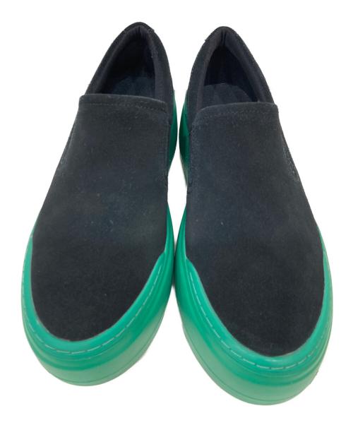 UGG（アグ）UGG (アグ) Marin Mega Slip On グリーン×ブラック サイズ:25の古着・服飾アイテム