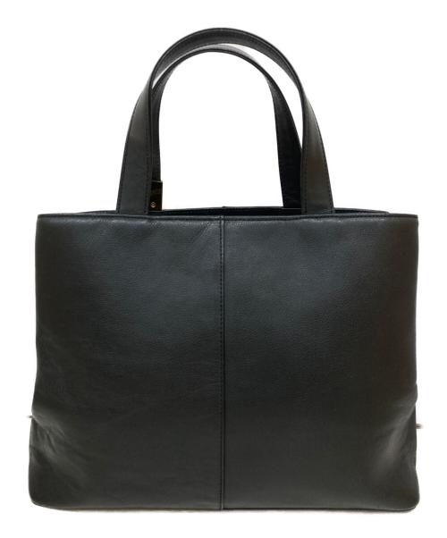 BURBERRY（バーバリー）BURBERRY (バーバリー) 裏ノヴァチェックレザートートバッグ ブラックの古着・服飾アイテム