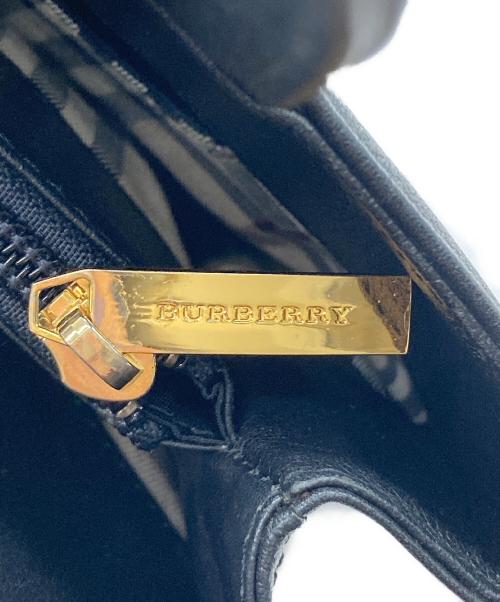 BURBERRY（バーバリー）BURBERRY (バーバリー) 裏ノヴァチェックレザートートバッグ ブラックの古着・服飾アイテム