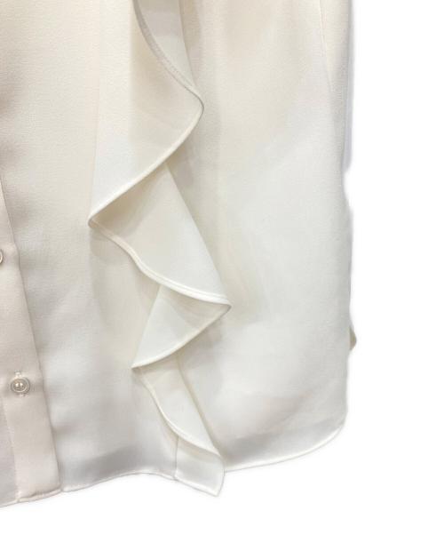 theory（セオリー）theory (セオリー) BD Ruffle Top ブラウス ホワイト サイズ:Ｓの古着・服飾アイテム