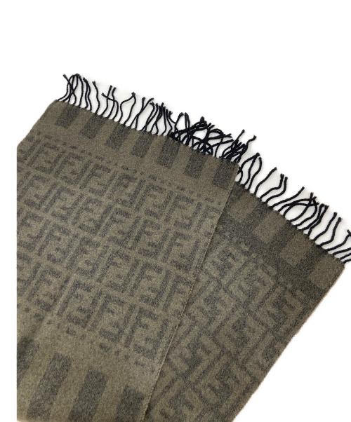 FENDI（フェンディ）FENDI (フェンディ) ズッカ柄マフラー ブラウン サイズ:表記無しの古着・服飾アイテム