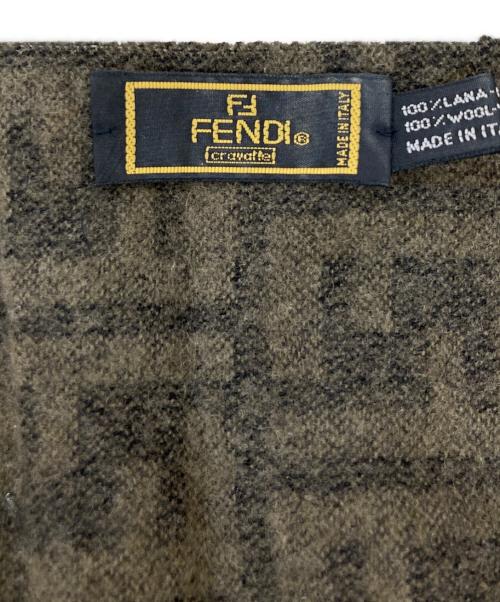 FENDI（フェンディ）FENDI (フェンディ) ズッカ柄マフラー ブラウン サイズ:表記無しの古着・服飾アイテム