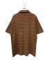 stussy (ステューシー) 90’s ボーダーポロシャツ ブラウン×イエロー サイズ:Ｌ：10000円