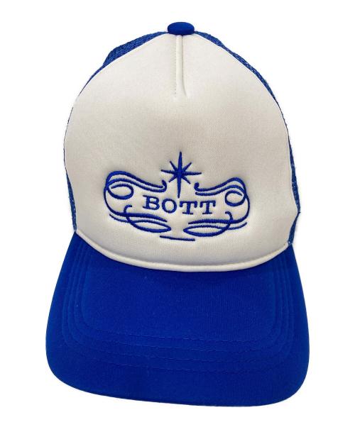 BoTT（ボット）BoTT (ボット) メッシュキャップ ホワイト×ブルーの古着・服飾アイテム