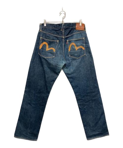 EVISU（エヴィス）EVISU (エヴィス) カモメペイントデニムパンツ インディゴ サイズ:W33の古着・服飾アイテム