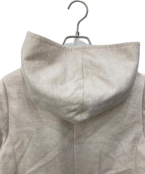 23区（ニジュウサンク）23区 (ニジュウサンク) ウールアンゴラビーバー フーデッドコート グレー サイズ:SIZE 36の古着・服飾アイテム