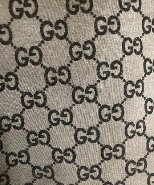 GUCCI（グッチ）GUCCI (グッチ) GGプリント ジャージー ジップ スウェットシャツ ブラック サイズ:XS（170/88A）の古着・服飾アイテム