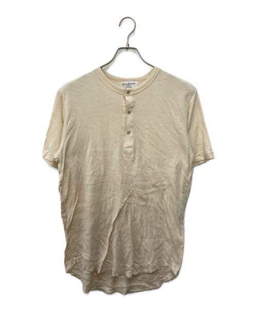 Yohji Yamamoto pour homme（ヨウジヤマモト プールオム）Yohji Yamamoto pour homme (ヨウジヤマモト プールオム) ヘンリーネックカットソー ベージュ サイズ:SIZE 3の古着・服飾アイテム