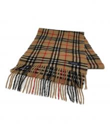 Burberry's（バーバリーズ）の古着「ノヴァチェックカシミヤストール」｜ベージュ