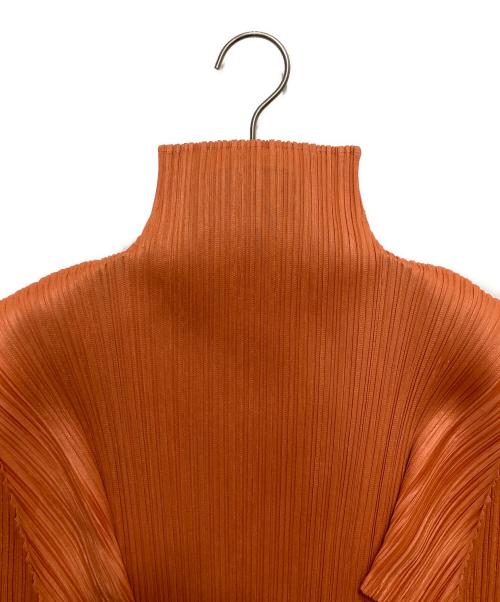 PLEATS PLEASE（プリーツプリーズ）PLEATS PLEASE (プリーツプリーズ) プリーツカットソー オレンジ サイズ:3の古着・服飾アイテム