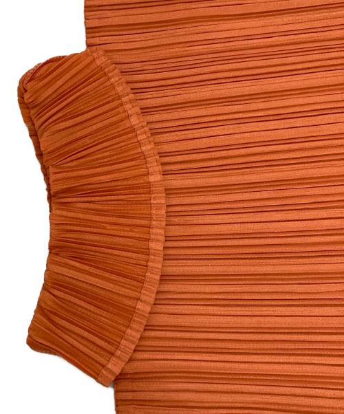 PLEATS PLEASE（プリーツプリーズ）PLEATS PLEASE (プリーツプリーズ) プリーツカットソー オレンジ サイズ:3の古着・服飾アイテム
