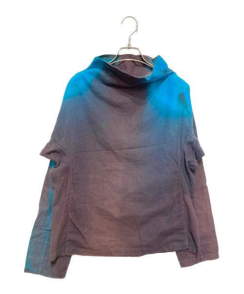 ISSEY MIYAKE（イッセイミヤケ）ISSEY MIYAKE (イッセイミヤケ) グラデーション繊維染めカットソー ブルー×グレー サイズ:3の古着・服飾アイテム