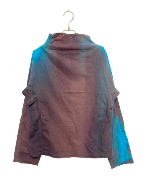 ISSEY MIYAKE（イッセイミヤケ）ISSEY MIYAKE (イッセイミヤケ) グラデーション繊維染めカットソー ブルー×グレー サイズ:3の古着・服飾アイテム