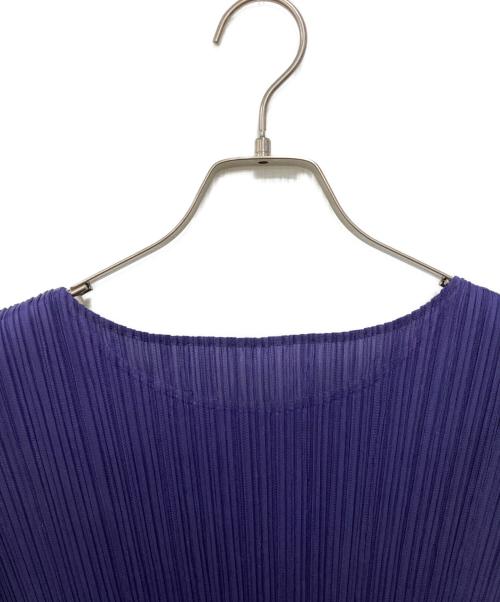 PLEATS PLEASE（プリーツプリーズ）PLEATS PLEASE (プリーツプリーズ) ノースリーブプリーツカットソー ネイビー サイズ:SIZE 3の古着・服飾アイテム
