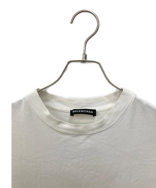 BALENCIAGA（バレンシアガ）BALENCIAGA (バレンシアガ) スモールロゴオーバーサイズtシャツ ホワイト サイズ:Ｓの古着・服飾アイテム