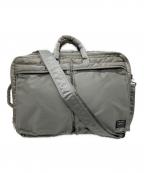 PORTERポーター）の古着「TANKER  3WAY BRIEFCASE」｜サージグリーン