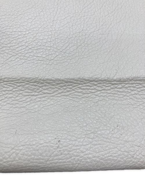 BALENCIAGA（バレンシアガ）BALENCIAGA (バレンシアガ) North South Leather Shopping Tote Bag Medium ホワイト サイズ:FREEの古着・服飾アイテム