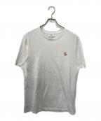 maison kitsuneメゾンキツネ）の古着「CHILLAX FOX PATCH REGULAR TEE SHIRT」｜ホワイト