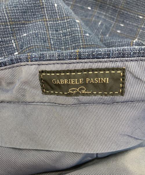 GABRIELE PASINI（ガブリエレパジーニ）GABRIELE PASINI (ガブリエレパジーニ) リネン混ツイードスラックス ネイビー サイズ:52 未使用品の古着・服飾アイテム
