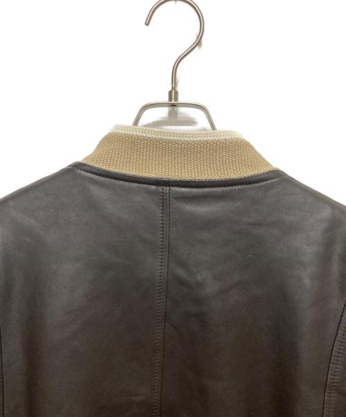 DELAN（デラン）DELAN (デラン) シープレザージャケット ブラウン サイズ:SIZE 52の古着・服飾アイテム