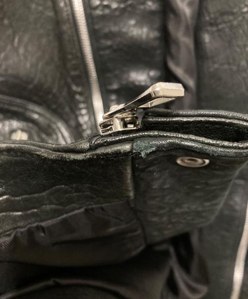 BALMAIN（バルマン）BALMAIN (バルマン) H&M (エイチアンドエム) レザージャケット ブラック サイズ:48の古着・服飾アイテム