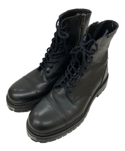 ALL SAINTS（オールセインツ）ALL SAINTS (オールセインツ) HANK LEATHER BOOTS ブラック サイズ:27の古着・服飾アイテム
