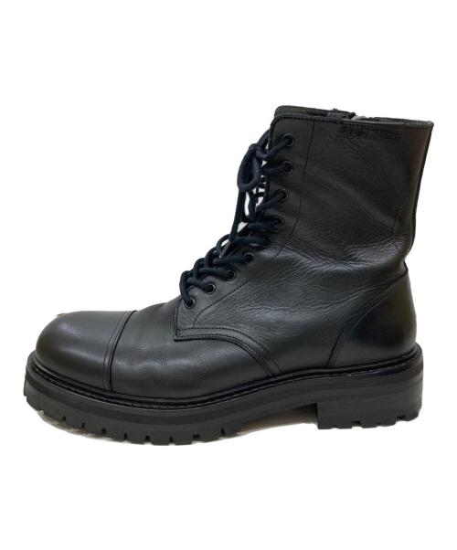 ALL SAINTS（オールセインツ）ALL SAINTS (オールセインツ) HANK LEATHER BOOTS ブラック サイズ:27の古着・服飾アイテム