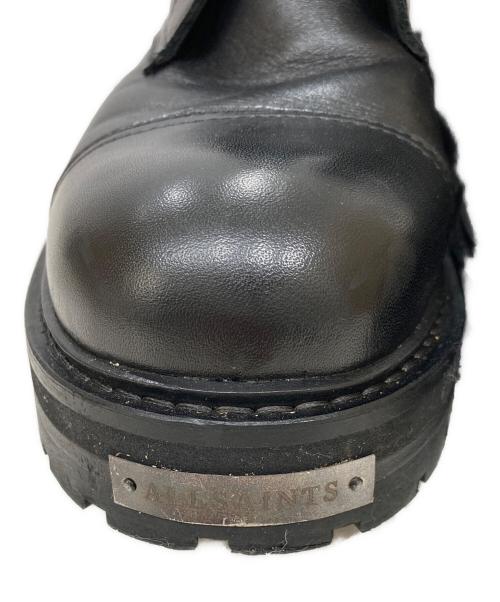 ALL SAINTS（オールセインツ）ALL SAINTS (オールセインツ) HANK LEATHER BOOTS ブラック サイズ:27の古着・服飾アイテム