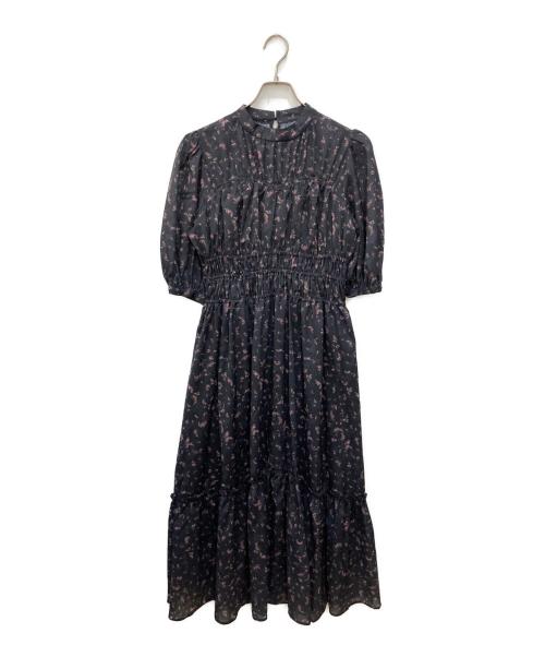HER LIP TO（ハーリップトゥ）HER LIP TO (ハーリップトゥ) Autumn Floral Tiered Long Dress ブラック サイズ:Ｍ 未使用品の古着・服飾アイテム