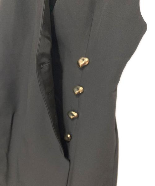 Snidel（スナイデル）Snidel (スナイデル) 金ボタンジレワンピ ブラックの古着・服飾アイテム