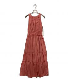 HER LIP TO（ハーリップトゥ）の古着「Riviera Bow Tiered Long Dress」｜ピンク