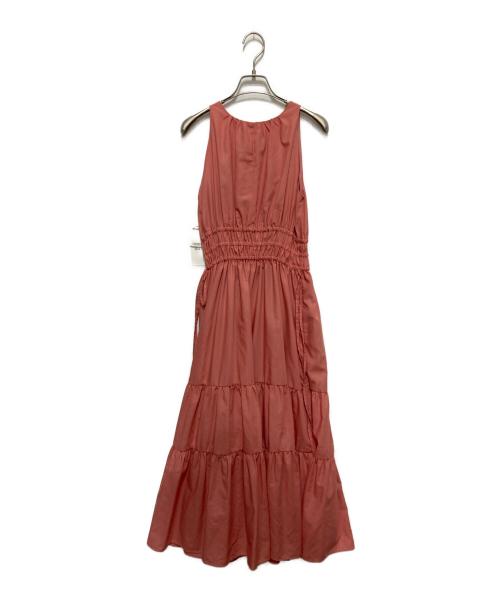 HER LIP TO（ハーリップトゥ）HER LIP TO (ハーリップトゥ) Riviera Bow Tiered Long Dress ピンク サイズ:Ｓ 未使用品の古着・服飾アイテム