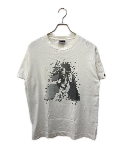 A BATHING APE（アベイシングエイプ）A BATHING APE (アベイシングエイプ) 90’s プリントTシャツ ホワイト サイズ:Lの古着・服飾アイテム