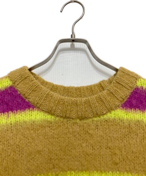 ANDERSSON BELL（アンダーソンベル）ANDERSSON BELL (アンダーソンベル) ALPACA STRIPE SWEATER イエロー×レッド サイズ:Lの古着・服飾アイテム