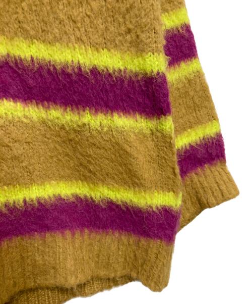 ANDERSSON BELL（アンダーソンベル）ANDERSSON BELL (アンダーソンベル) ALPACA STRIPE SWEATER イエロー×レッド サイズ:Lの古着・服飾アイテム