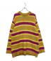ANDERSSON BELL（アンダーソンベル）の古着「ALPACA STRIPE SWEATER」｜イエロー×レッド