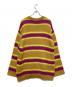 ANDERSSON BELL (アンダーソンベル) ALPACA STRIPE SWEATER イエロー×レッド サイズ:L：6000円