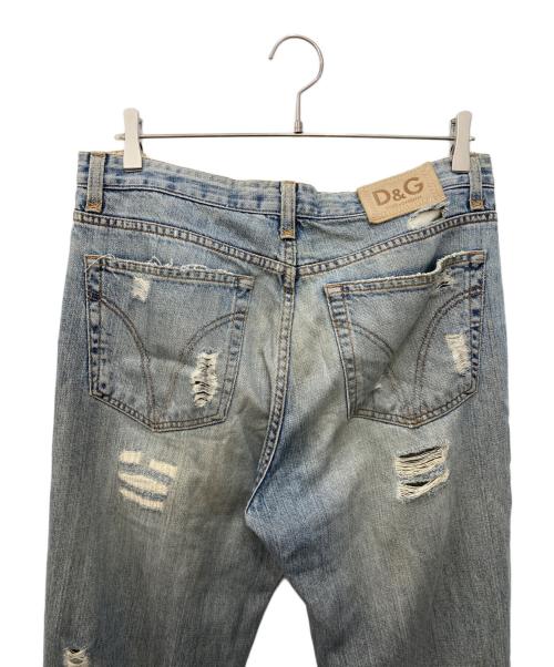 D&G（ディーアンドジー）D&G (ディーアンドジー) ダメージ加工デニムパンツ インディゴ サイズ:35の古着・服飾アイテム