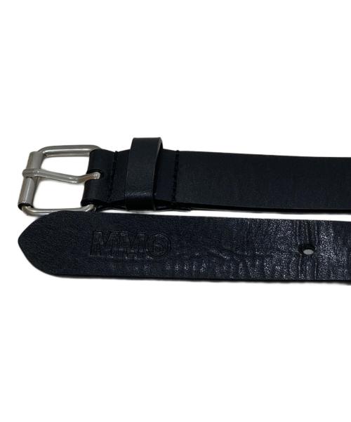 MM6 Maison Margiela（エムエムシックスメゾンマルジェラ）MM6 Maison Margiela (エムエムシックスメゾンマルジェラ) ダブルバックル ベルト ブラックの古着・服飾アイテム