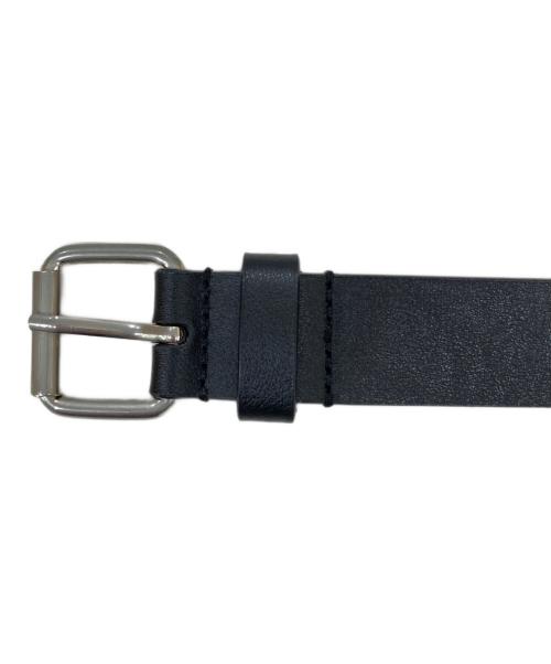 MM6 Maison Margiela（エムエムシックスメゾンマルジェラ）MM6 Maison Margiela (エムエムシックスメゾンマルジェラ) ダブルバックル ベルト ブラックの古着・服飾アイテム