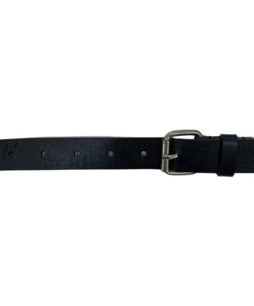 MM6 Maison Margiela（エムエムシックスメゾンマルジェラ）MM6 Maison Margiela (エムエムシックスメゾンマルジェラ) ダブルバックル ベルト ブラックの古着・服飾アイテム