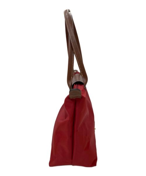 LONGCHAMP（ロンシャン）LONGCHAMP (ロンシャン) ル・プリアージュ ハンドバッグ レッドの古着・服飾アイテム