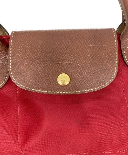 LONGCHAMP（ロンシャン）LONGCHAMP (ロンシャン) ル・プリアージュ ハンドバッグ レッドの古着・服飾アイテム