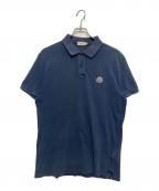 MONCLERモンクレール）の古着「MAGLIA POLO MANICA CORTA」｜ネイビー