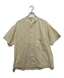 MHL（エムエイチエル）の古着「ORGANIC COTTON SHIRTING バンドカラーシャツ」｜イエロー
