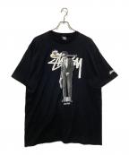 stussyステューシー）の古着「YO! MTV RAPS コラボ Tシャツ SLICK RICK」｜ブラック
