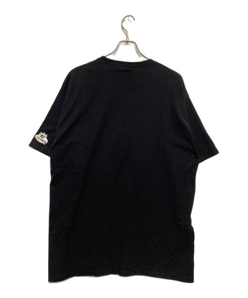 stussy（ステューシー）stussy (ステューシー) YO! MTV RAPS コラボ Tシャツ SLICK RICK ブラック サイズ:X-LARGEの古着・服飾アイテム