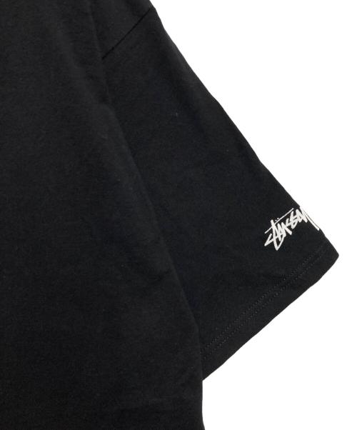 stussy（ステューシー）stussy (ステューシー) YO! MTV RAPS コラボ Tシャツ SLICK RICK ブラック サイズ:X-LARGEの古着・服飾アイテム